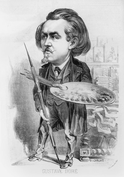 Gustave Dore, caricature from 